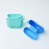 ヘッドフォンアクセサリースリムシリコンイヤホン保護ケースエアポッド3 2021 AirPods3 Thin Silicone Soft TPUフルカバー高品質の高速船のフック付き