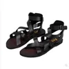 Zomer echt leer mannen sandalen peep teen rome gladiatoren mode outdoor strand sandalen schoenen