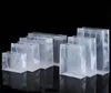 Hediye sargısı 8 boyutlu buzlu pvc plastik hediye torbaları su geçirmez şeffaf pvc-çantalı net el çantası parti iyilikler çanta özel logo sn4575