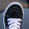 New 2022 Children Canvas Shoes High Top Casual Girls Sneakers Autumn Winter Teenage Boy Shoes Classic Black Kids Sneakers D06283