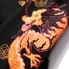 Ancien chinois Dragon imprimer mode à capuche Streetwear hommes Hip Hop sweat décontracté noir pull coton automne 220325