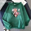 Kawaii Miko Yae Print Genshin Impact Game Anime Hoodie Pullover Dames/Men Streetwear Tops Kleding Oversized Sweatshirt Harajuku Y220713