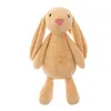 Giocattolo per bambini Giocattoli di peluche Simpatico coniglietto con le zampe di Pasqua Animali di peluche ripieni Morbide orecchie lunghe Coniglio sdraiato Nobile temperamento Bambola Cuscino Regalo Sorpresa Commercio all'ingrosso Disponibile