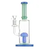 10.6-Inch Purple Mouthpiece Glass Bong with Tree Percolator, 14mm Female Joint