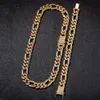 Iced Out out Cuban Link Chain Mens Mens Gold Chains Bracelet Bracelet Mashion Hip Hop Jewelry