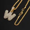 Chains Personality Hip Hop 26 Letters Pendant Necklace For Women Charm Jewelry A B C D E F G H I J K L M N O P Q R S T U V W X Y ZChains