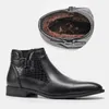 4046 Winter Boots Men Nonslip Nonslip Mowner Dark Winter Shoes Men 201204