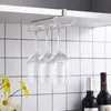 Nützliches Edelstahl-Weinregal aus Glas für Halter, Gläser, Aufbewahrung, Bar, Küche, 6–9 Tassen, Hängeregal, 220509