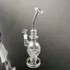 Neueste kommen Glas Bong Recycler Fab Ei Glas Bongs Wasserpfeife Neue Bohrinsel mit Schüssel