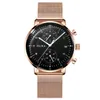 Relojes de pulsera Reloj de cuarzo de moda Marca casual para hombre Calendario de espejo curvo Reloj impermeable 2022245B
