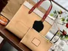 حقائب التسوق النسائية Nxy Totes Tote Women Handbag Canvas Lostrap Loopard Panel Panel Designer Crossbody Inside مع محفظة صغيرة 220309