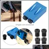 Drill Bits Power Tools Home Garden 15 Degree Pocket Hole Jig Woodworking Guide Set Puncher Oblique Angle Locator Diy Carpentry 611 S2 Drop