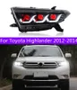 Autoscheinwerfer-Baugruppe für Toyota Highlander 2012–2014 Kluger LED-Linsen-Frontleuchte, Fernlicht, Angel Eye-Scheinwerfer