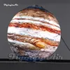 Hanging LED Inflatable Planet Solar System Balloon Lighting Ball Air Blow Up Printing Sphere For Venue Ceiling Decoration