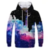 Noir Versant Lait Étoilé Peinture Seau Hommes À Capuche 3D Cravate Teint Imprimé Plus La Taille À Capuche Bluzy Dla Par Coton Sweat 4XL L220704