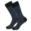Мужские носки мужские чулки большие полосатые полосатые сплошные цветовые пары 10 бизнес -носки осень и зимняя толстая внешняя торговля