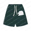 22ss Mens designer Shorts letter Embroidery Jacquard fabric Spring summer Men Webbing Pant Casual letter Trousers green Khaki xinxinbuy M-2XL