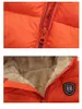 冬のキッズフード付きジャケットボーイズガールズ冬のウォームジャケットアウターソールウェアカラーボーイジッパーコットンベルベットジャケット用ジャケットJ220718