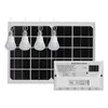 Luci di emergenza Energia verde Smart Outdoor e Indoor Impermeabile 4 lampadine Mini pannello solare Alimentazione domestica Sistema di illuminazione automaticaEmergenza
