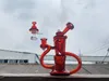 Tubo da fumo rosso, narghilè per piattaforme petrolifere, giunto da 14 mm dal design accattivante benvenuto su ordinazione, concessioni sui prezzi