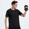 Herren T-Shirts Jungen Gym Workout T-Shirt Sommer Outdoor T-Shirt Plus Size Männer Lose Stretch Kurzarm Atmungsaktive Eisseide Sportbekleidung T-Shirt