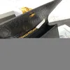 Pelle di lusso modello coccodrillo argento / oro frangia fibbia borsa a tracolla da donna messenger catena con patta 220718