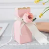 Embrulhar peças de marca de mármore caixa de casamento rosa sweet bolsa doce dragee chá de bebê de aniversário de aniversário para convidado Pargift