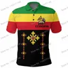 Zespół mężczyzn Polos Maillot Etiopia National Casual Shirts Men Men Fashion Jersey Firma Ubrania biznesowe