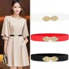 Belts Casual Ladies Elastic Wide Waist Dress Fashion Belt Decorative For Women Luxury Designer Red White BlackBelts