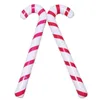 Lager uppblåsbar jul canes klassisk lätt hängande dekoration lollipop ballong xmas party ballonger ornament prydnad gåva 88 cm/35 tum