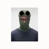 3 kleuren Twee lens windscherm capuchon mutsen outdoor katoen gebreid winddicht mannen GOGGLE gezichtsmasker casual mannelijke schedelmutsen hoeden bril afneembaar zwart grijs groen