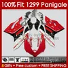 OEM Body for Ducati Panigale 959 1299 S R 959R 1299R 15-18 Bodywork 140no.7 959-1299 959S 1299S 15 16 17 18 Frame 2015 2015 2017 2018 Injection Mould Fairing Red White Blk