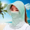 Cappelli a tesa larga Online Cappello per la protezione solare che copre il viso delle celebrità con grandi gronde e maschera di seta floreale resistente ai raggi UV in estate Designer di lusso Pro
