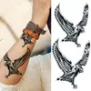 Nxy tatuagem temporária dragão realista adesivos falsos para homens meninos crianças 3d feroz lobo águia s sereia gato lavável tattos 0330