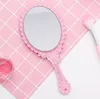 Party Favor Vintage Handhold plastic make -up spiegel Ovaalvormige cosmetische handgehouden spiegel voor Lady Women Gifts SN6573