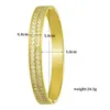 2022 Edelstahlarmband für Frauen Paar Doppelstein Diamant Kostüm Mode Schmuck Punk Accessoire Freundschaft Bangles Luxus Retro Style 3 Farben