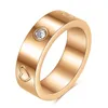 Designer Love Ring Heart Rings for Women Men Nail Diamond Wedding Engagement Ring Luxury Jewelry Rostfritt stål Valentinsdagstriangel