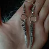 Dangle & Chandelier Goth Viking Dragon Spike Earrings Fantasy Medieval Eardrop Statement Witchy Warrior Pagan Jewellery Women Gift MysticalD