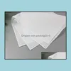 Handkerchief Home Textiles Garden White Handkerchief Pure Color Small Square Cotton Sweat Towel Plain Xb1 Drop Delivery 2021 T9Xsg