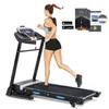 Opvouwbare loopband 3.25HP Power Running Jogging Wandelmachine Multifunctionele loopbanden met LCD-scherm Indoor fitnessapparatuur