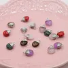 Подвесные ожерелья натуральный камень розовый Quartz Amethyst ровный вокруг серебряной проволоки для ювелирных украшений