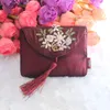 Gift Wrap Embroidery Damask Cloth Pouches Chinese Silk Style Brocade Embroidered Bag With Snap Button And Zipper For Jewelry Bags