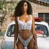 Yimunancy 2-Piece Lace Bra Set Women Strap Top Underiwre + Panty Underwear Set White Sexy Lingerie Set 220513