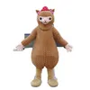 Vestido Disfraz de mascota de Alpaca Disfraz de Halloween Navidad Vestido de fiesta Folletos publicitarios Ropa Carnaval Traje para adultos unisex
