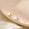 Clip-on Vis Retour Mode Élégant Cristal Papillon Clip Boucles D'oreilles Pour Les Femmes Pas De Piercing Faux Cartilage Mignon Déclaration Coréenne Boucle D'oreille Cadeau