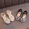 Girls Princess Sandals Summer Bow Single Shoes Fashion Nonslip Flat Childrens Shoe E963 220607