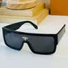 Дизайнер Солнцезащитные очки Z1319U Мода Классические Мужчины Солнцезащитные очки One Piece Объектив с хрустальным Украшением Летние Открытый Вождение Мужской Освещенные УВ400 Анти-УВ400 Пояс