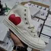 New Luxury Classic Skate Shoes Chuck Canvas Play Jointly Big Eyes High Top Dot Heart Women Men Fashion Designer Sneakers Chaussures