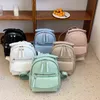 Backpack Style Bag Night Fashion Lady Premium Leather Knapzak impermeável Mulheres ombro para adolescente