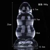 Transparent Like Glass Super Huge Anal Butt Plug Anale Femme Dildo Adult sexy Toys For Men Real Womans Analplug Prostate Buttplug